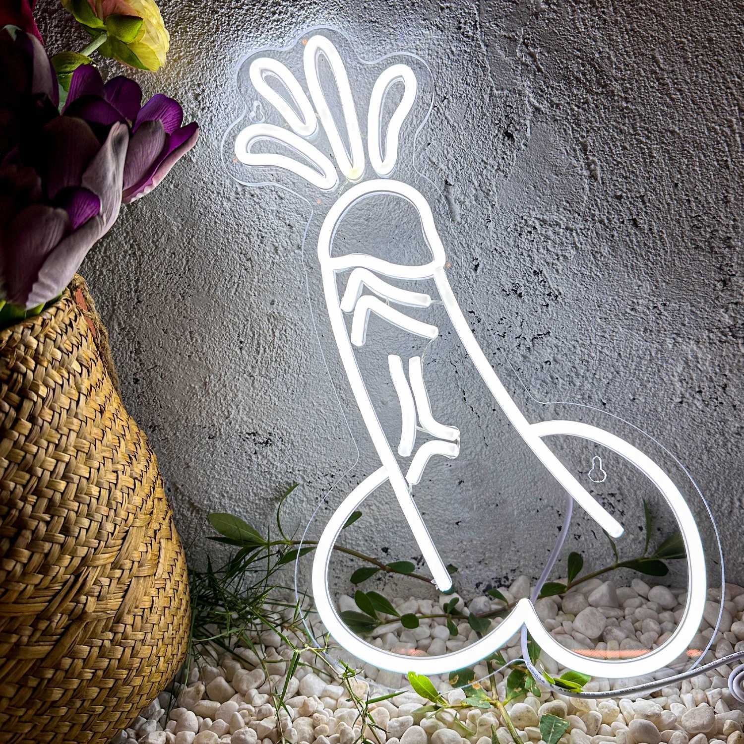 Sexy Man Neon Sign LED Lights Bedroom Personalized Anime Room Taste Male Genital Organ ART Wall Decor Cave taste neon wall lampXJ250602