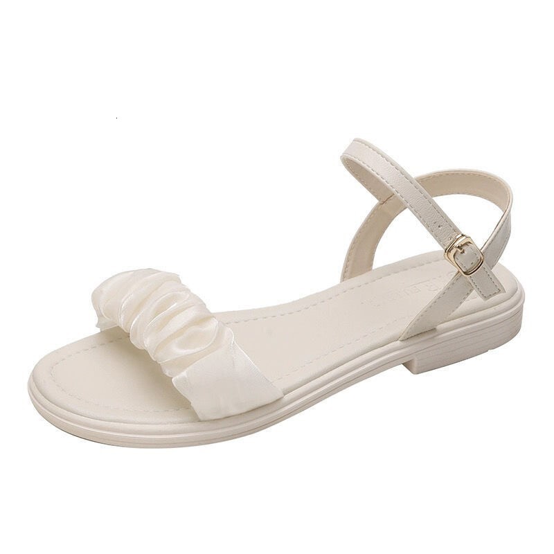 Fairy Women Versatile Soft Sole Flat New French Style 2025 Sandals for Girls Summer Mesh ddmythur