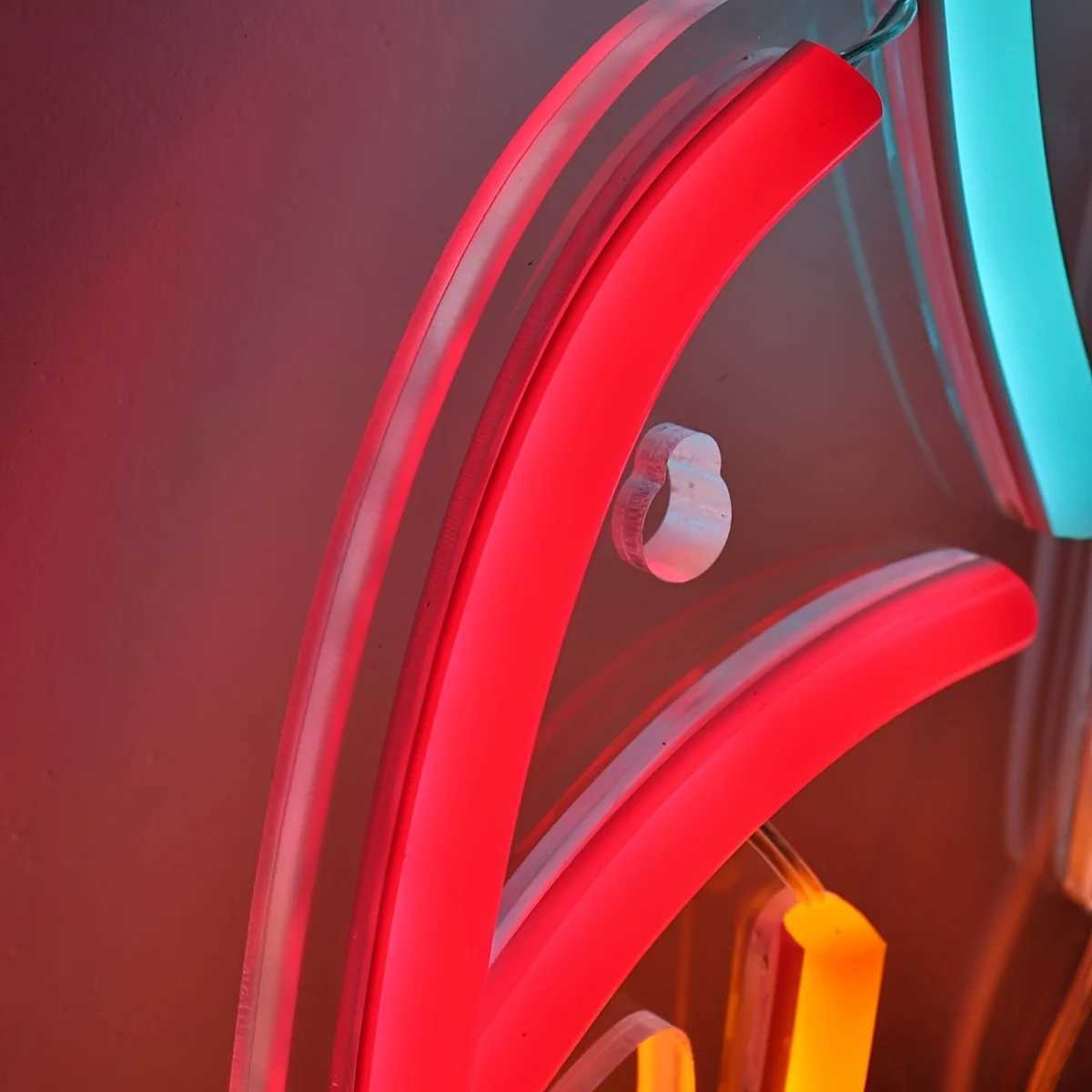 Rocket Neon Sign LED Neon Light for Night Light Room Party Club Decor Mood Light Multipurpose Decorative Wall Mounted Light XJ250602