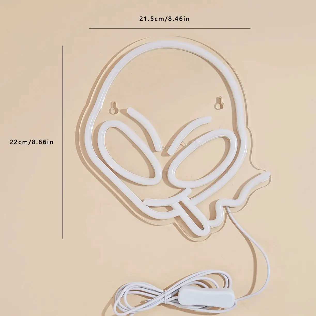 Chi-buy LED Neon Alien Smoking Neon Signs Night Light 3D Wall Art Game Room Bedroom Living Room Decor Lamp Signs XJ250602