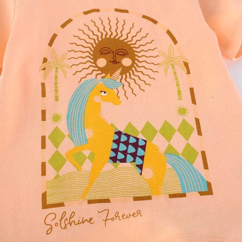 Jumping Meters 2-7T Fashion Cotton Girls T Shirts Summer Childrens Clothes Short Sleeve Kids Tees Tops Baby Costume Shirt T250603