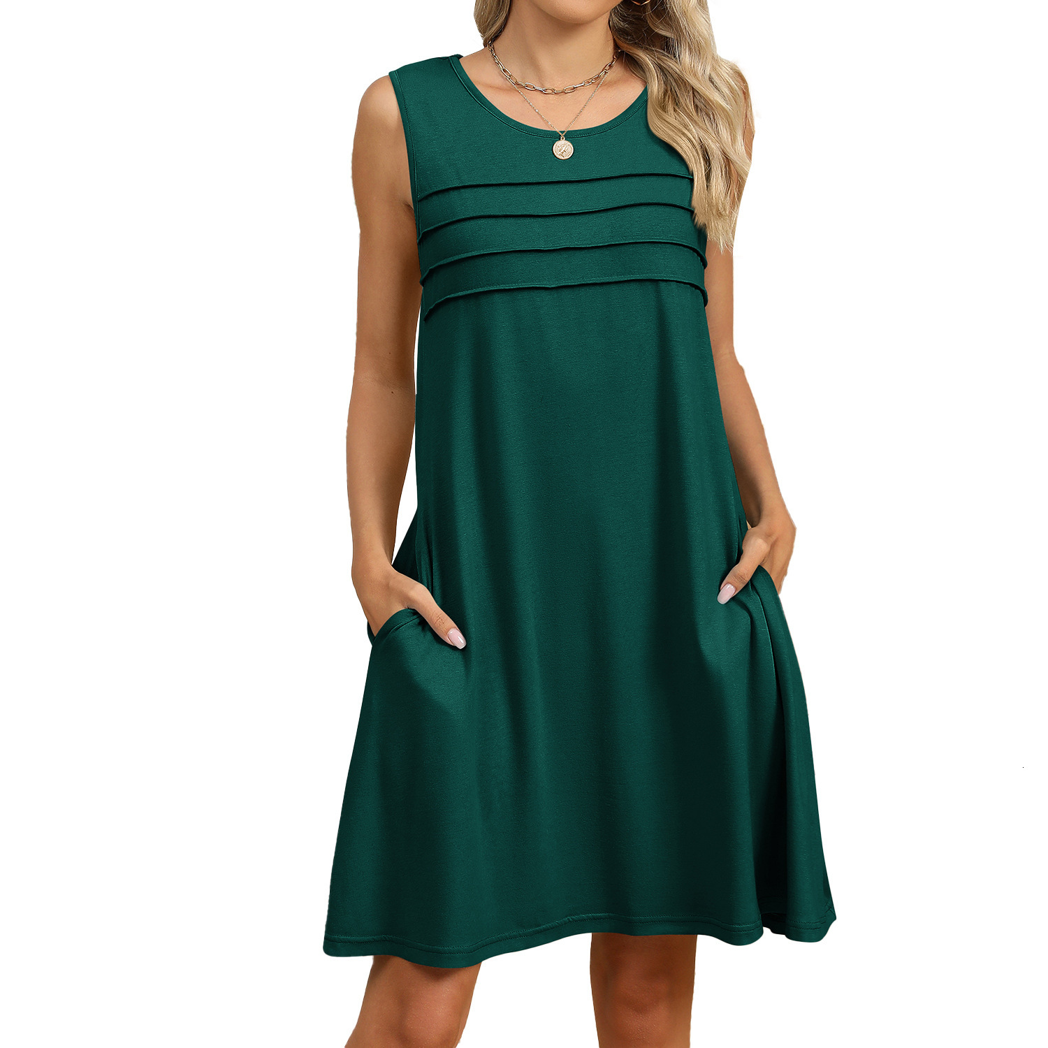 Luxury Designer Clothing Fashion 2025 Summer New Printed Vest Women's Loose Dress Fashion Designer Dress