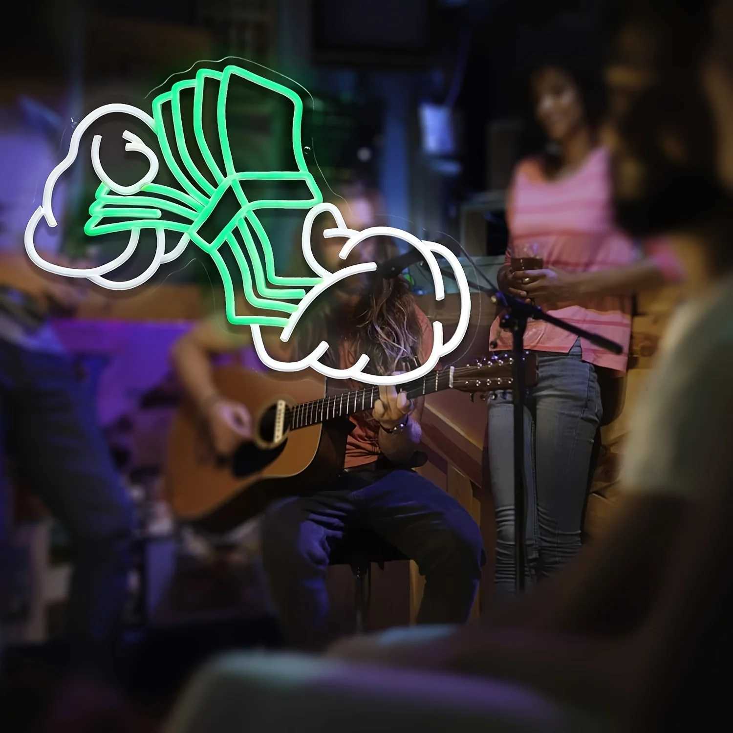 Count Money Neon Sign USB Powered LED Light with Dimmer Switch Suitable for Bars Game Room Man Holes Bedrooms Garage Decorations XJ250602