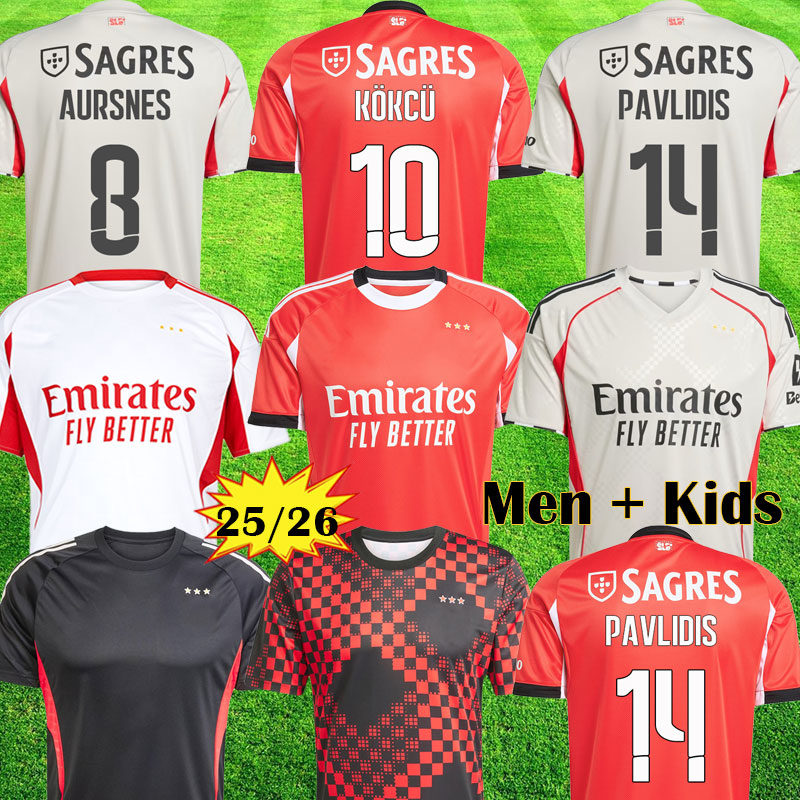 25 26 BeNfIcAS AKTURKOGLU Di Maria Soccer Jerseys 2025 Special Edition KOKCU PAVLIDIS shirts kids kit AMDOUNI AURSNES BARREIRO FLORENTINO 2026 football uniforms 99