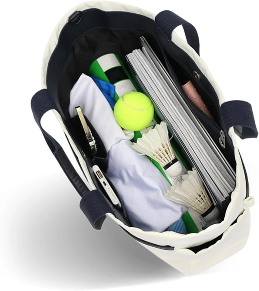 Tennis Racket Bag Large Tennis Bag Waterproof Tennis Racket Shoulder Bag Pickleball Bag for Men and Women 250530