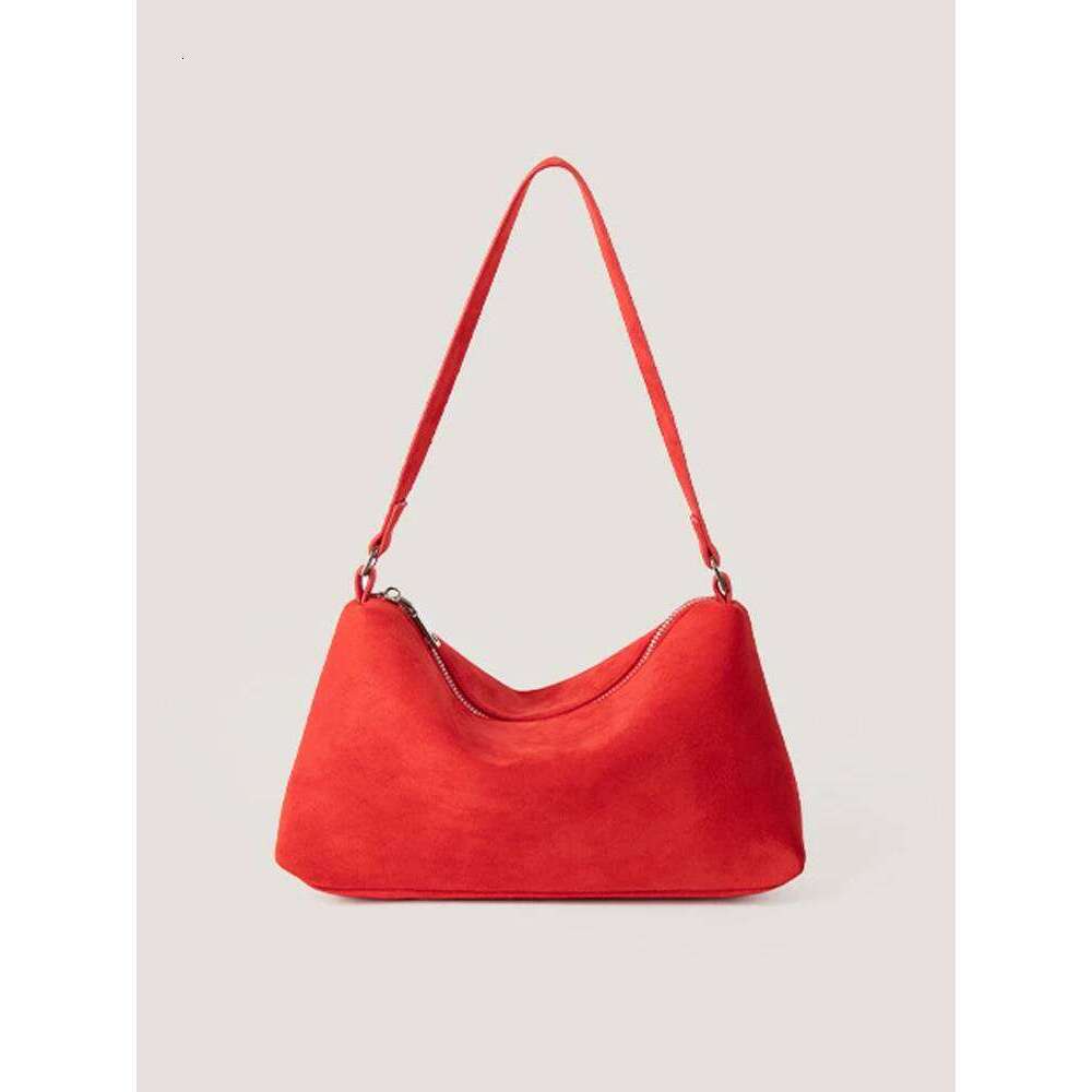 Women's Designer Vintage Suede Women Armpit Shoulder Bags Autumn Winter New Frosted Top-Handle Bag Lady Fashion Commuter Handbags