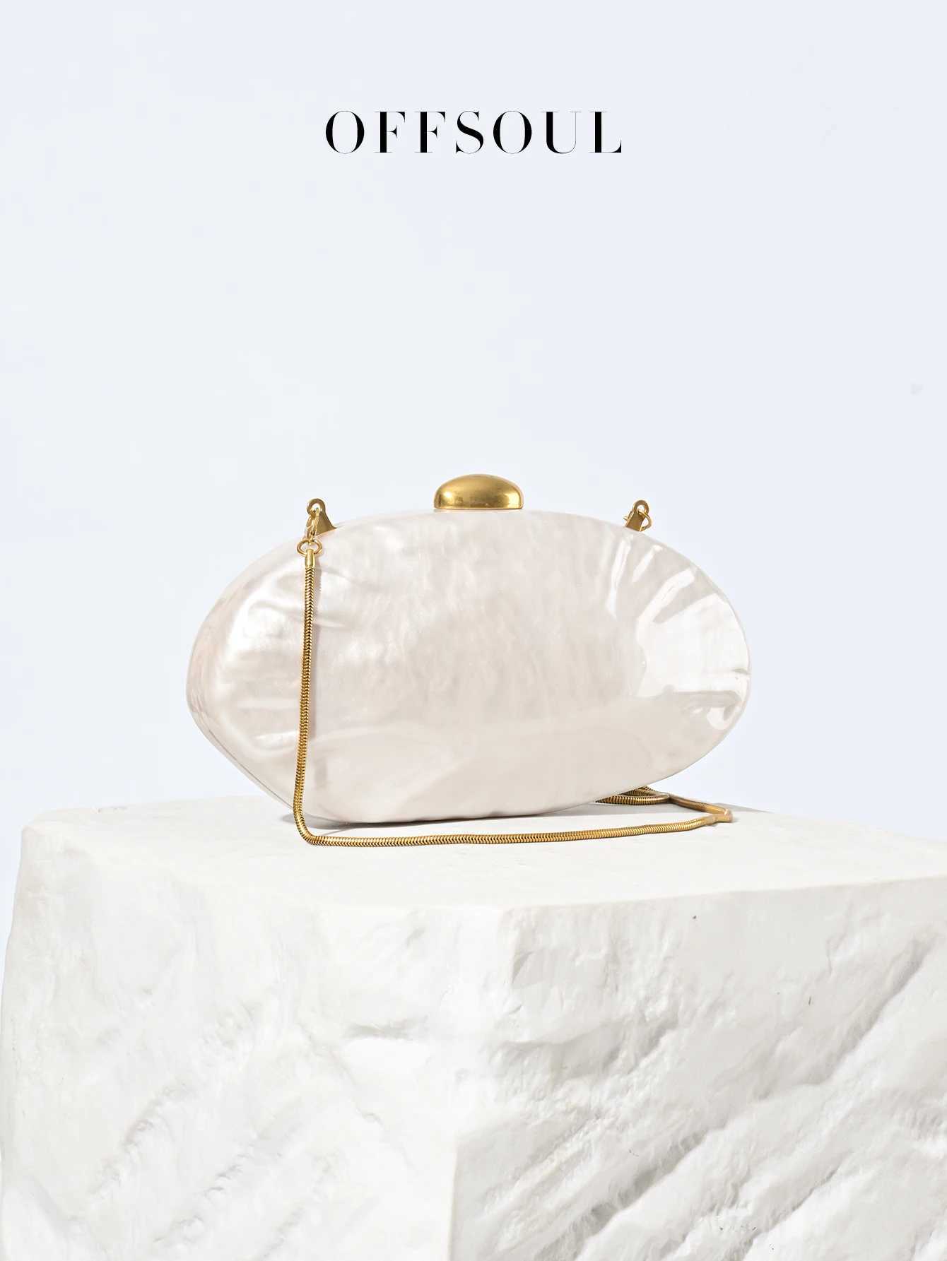 Mermaid Series White Pearl Effect Hard Shell Bag New Wedding Dress for Bride with Evening Bag Z250603