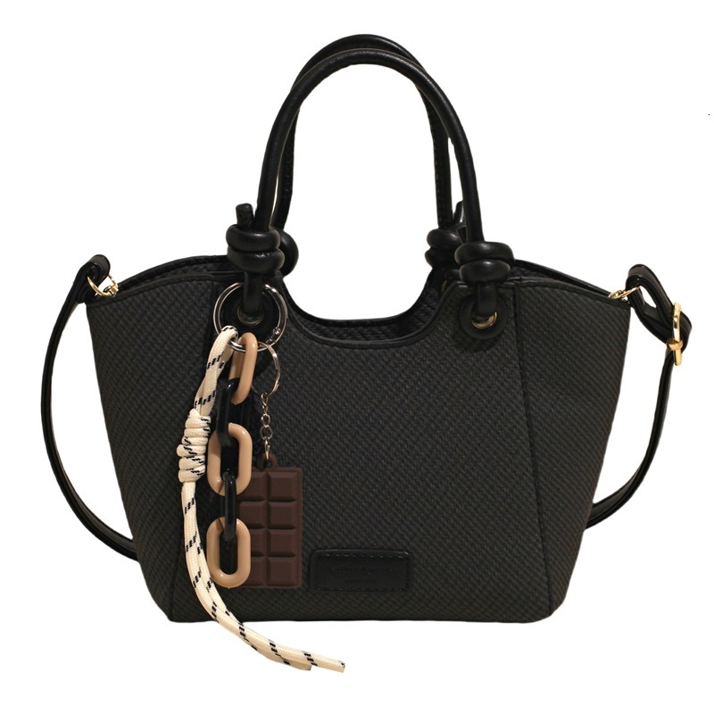 designer Trendy Fashion Handheld Bucket Bag for Women 2025 New Commuter High-end Woven Pattern Fashion Single Shoulder Crossbody Bag