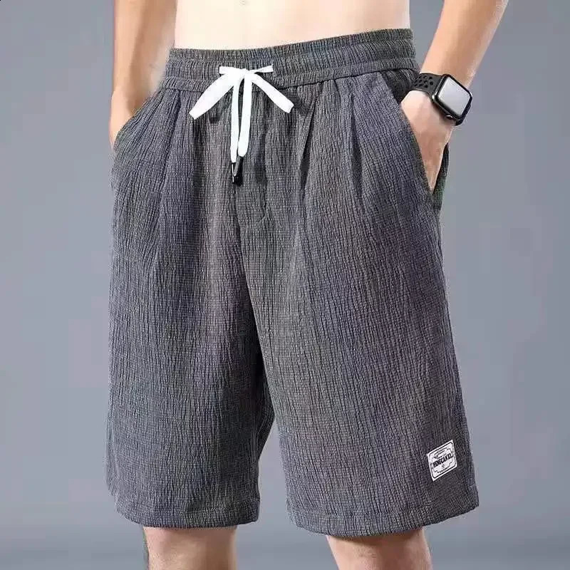 Mens Ice Silk Casual Shorts Loose Fit Summer Style Big Pants Versatile Outerwear For Men Comfortable Underwear 250529