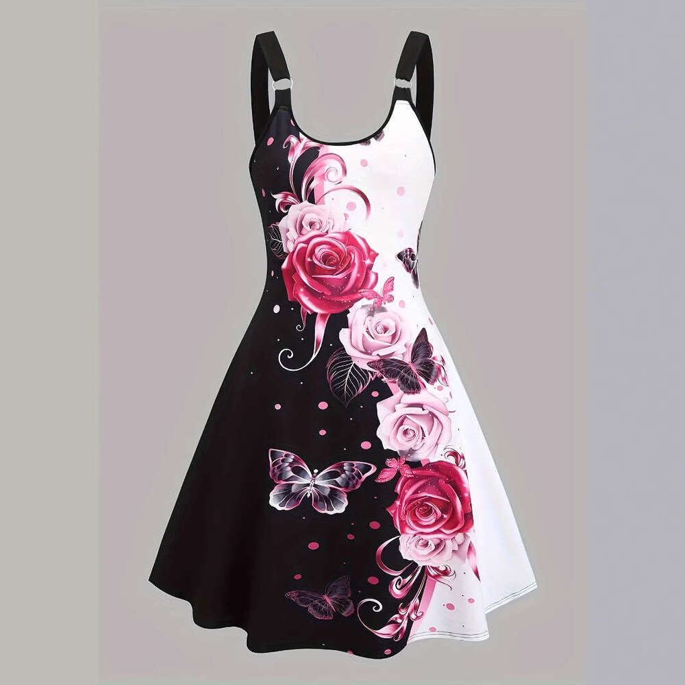 Maxi Dress Floral Dress Skirt Women Dresses Dresses Dresses for Woman Designer Womens 2025 Summer Sexy Three Dimensional Butterfly Printed Strap Dress