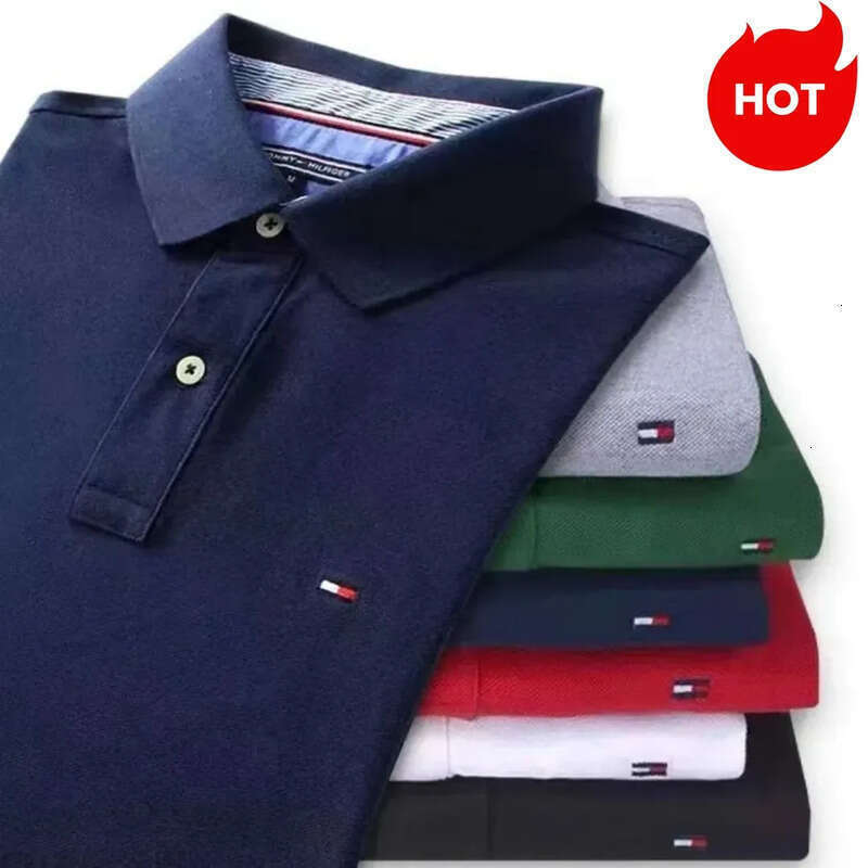 Mens T Shirt Designer Polo Shirts 100% Cotton S Summer Breathable Comfort Men Women T Shirt Designers Gift Short Sleeve Casual Womens Shirts Lapel T Shirt Tees