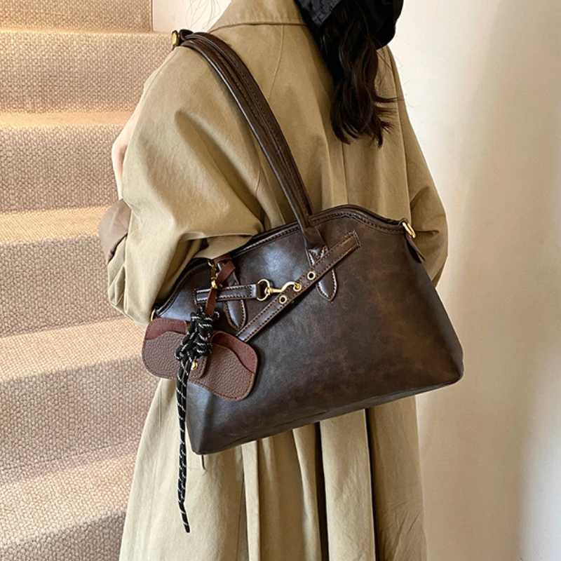 Vintage Womens Shoulder Bag PU Leather for Women 2025 New Trend Y2K Korean Fashion Female Crossbody Bag Lady Handbags Y250603