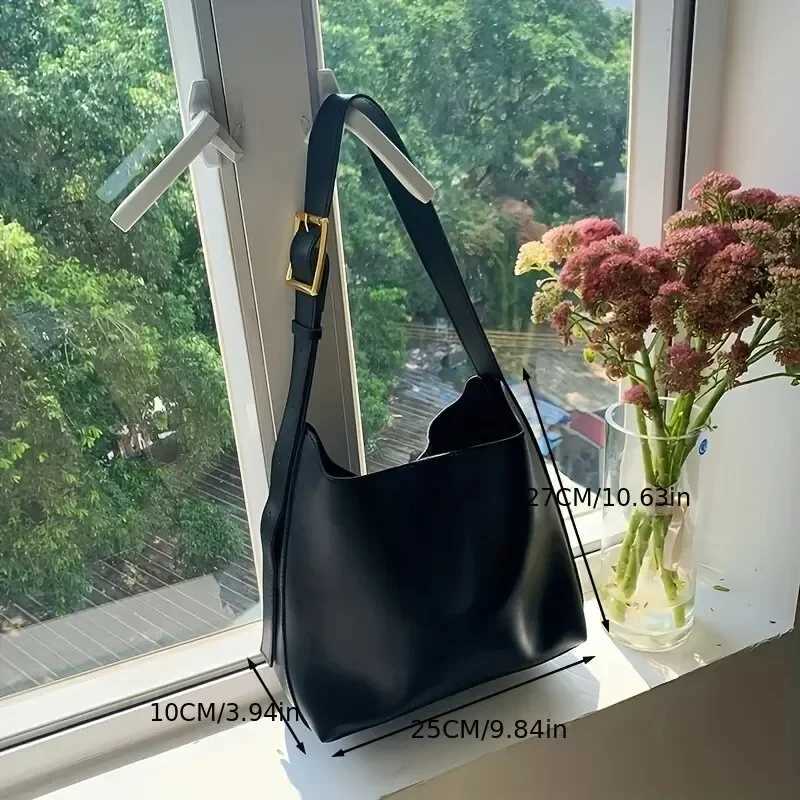 New All-Match Women Shoulder Bag Solid Fashion Handbag Crossbody Bag Womens Minimalist PU Leather Bag For Work W250602