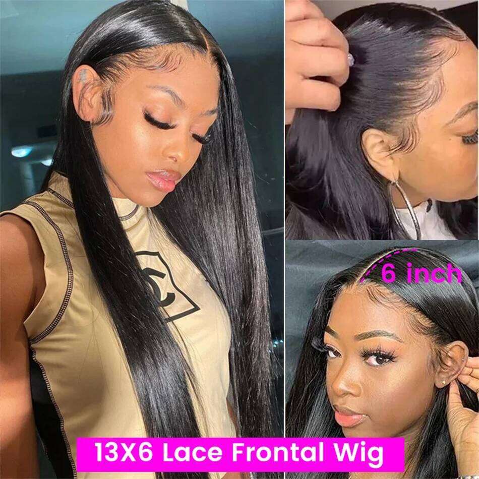 30 40 Inch Front 13x6 Hd Lace Frontal Wig 13x4 Bone Straight Human Hair Wigs For Black Women Remy