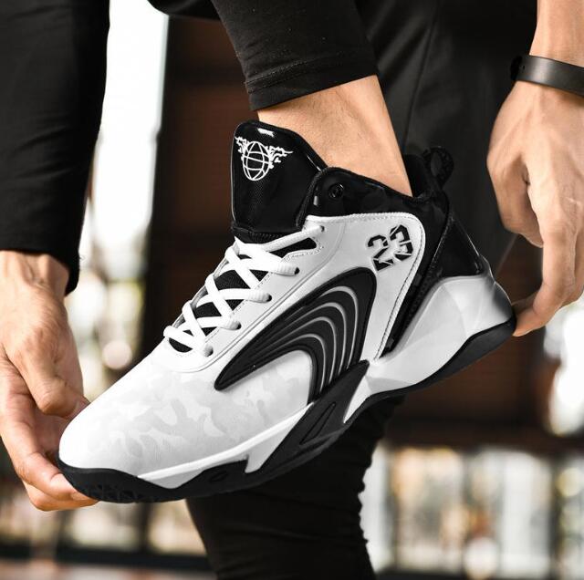 Practical basketball sneaker shoes for men children's leather surface all season sports and non slip sneakers Z 6.2-6