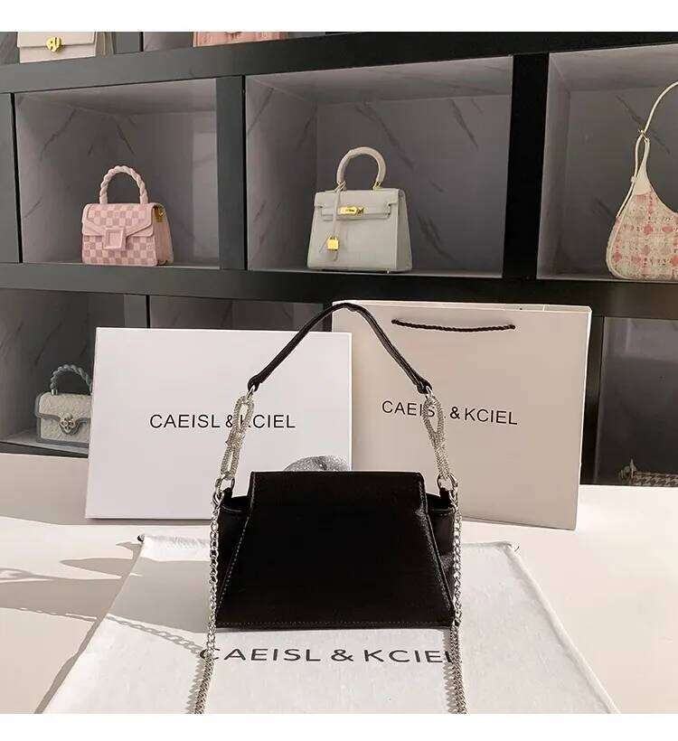 Fashion Satin Women Handbag Glitter Shiny Rhinestones Dia Floral Evening Wedding Party Clutch Purse Shoulder Bag