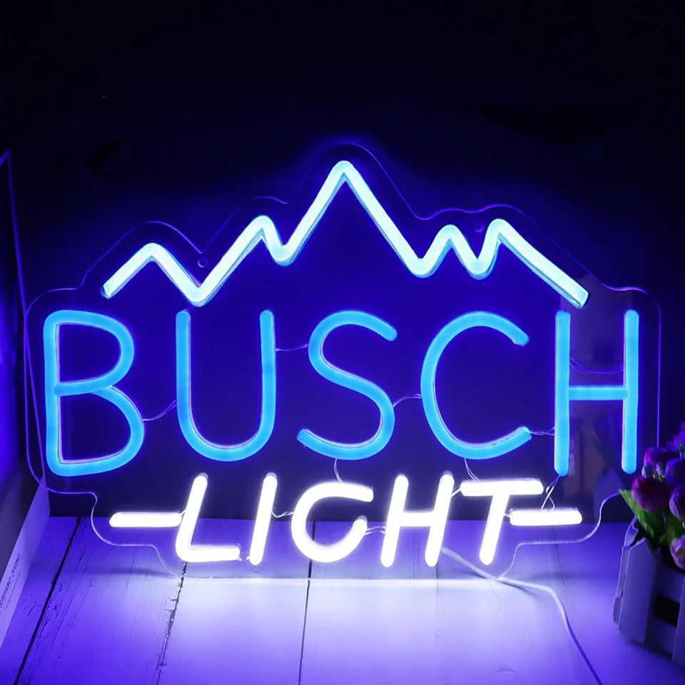 Pool Party BUSCH LIGHT Neon Sign 5V USB Powered Wall Art Hanging Decor LED Neon Light For Swimming Club Birthday Party Bar GiftsXJ250602