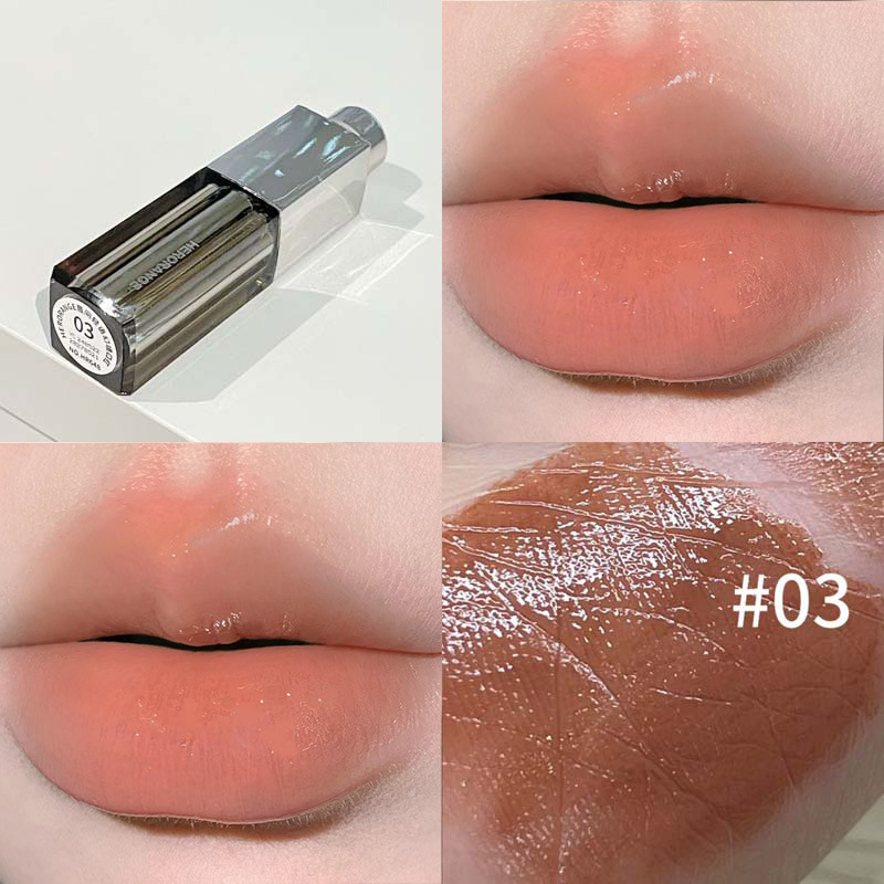 HERORANGE Soft Whisper Mirage Lipstick Clear Moisturizing Watery Mirror Lips