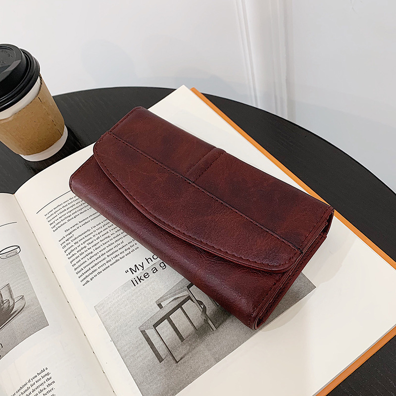 Wholesale Fashion New Korean Style Soft Luxury Bag Leather Wallet For Women Long Multi-card Slot 70% Off 2025 Designer Package PU Clutch Large Cash Co