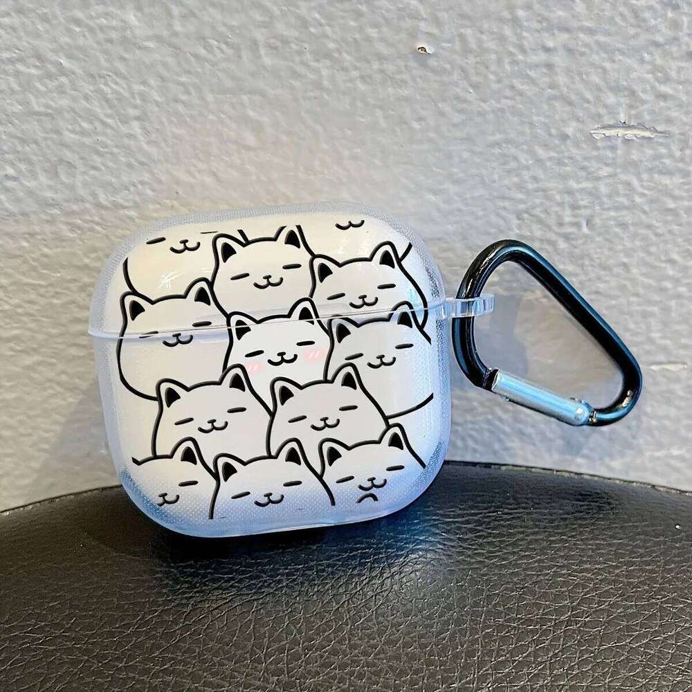 Cute Cartoon Cats Silicone Cases Apple Pro/Pro2 Wireless Bluetooth Earphone For 3/4 With Keychain Cover