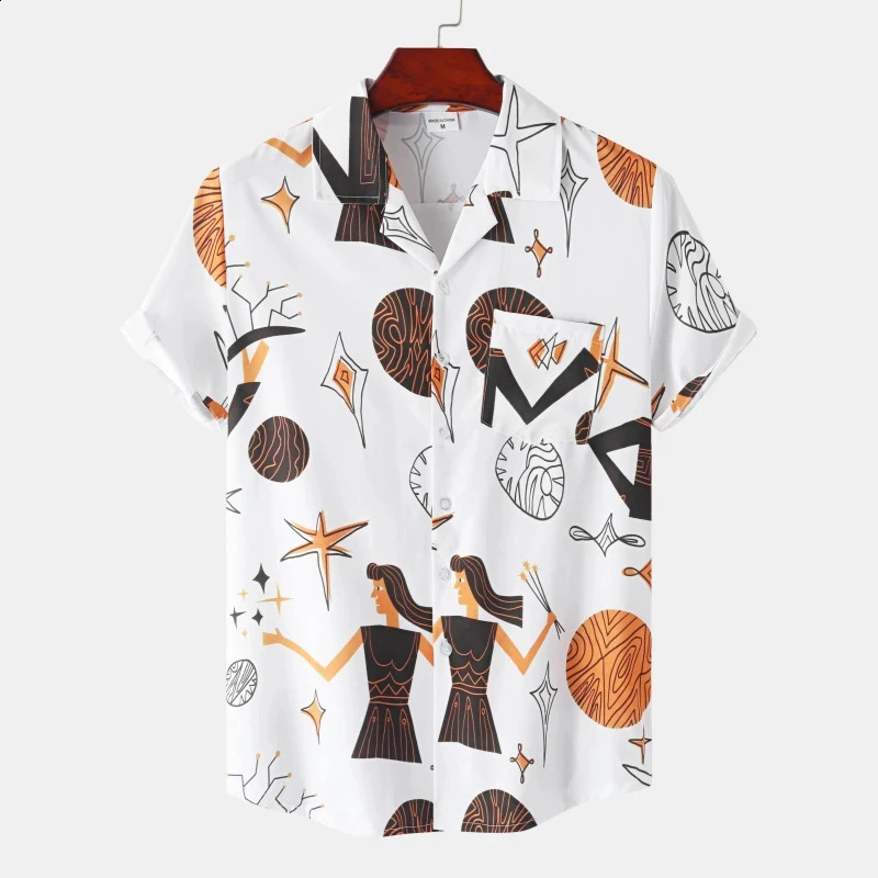Summer Rainbow Mens Vocation Lapel Shirt Oversized Hawaiian Shirts 3D Print Fashion Men Women Beach Short-sleeved Blouse Tops 250530