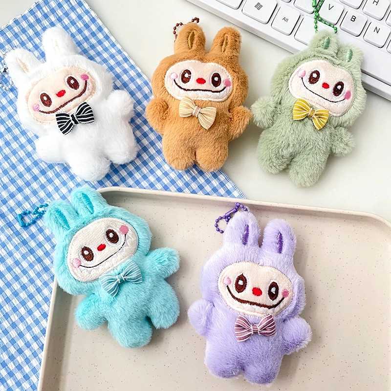 Cute Labubu Pendant Phone Chain Hanging Charms Plush Doll Kawaii Cell Phone Keychain for Girl Backpack Bag Pendant Gift XJ250602
