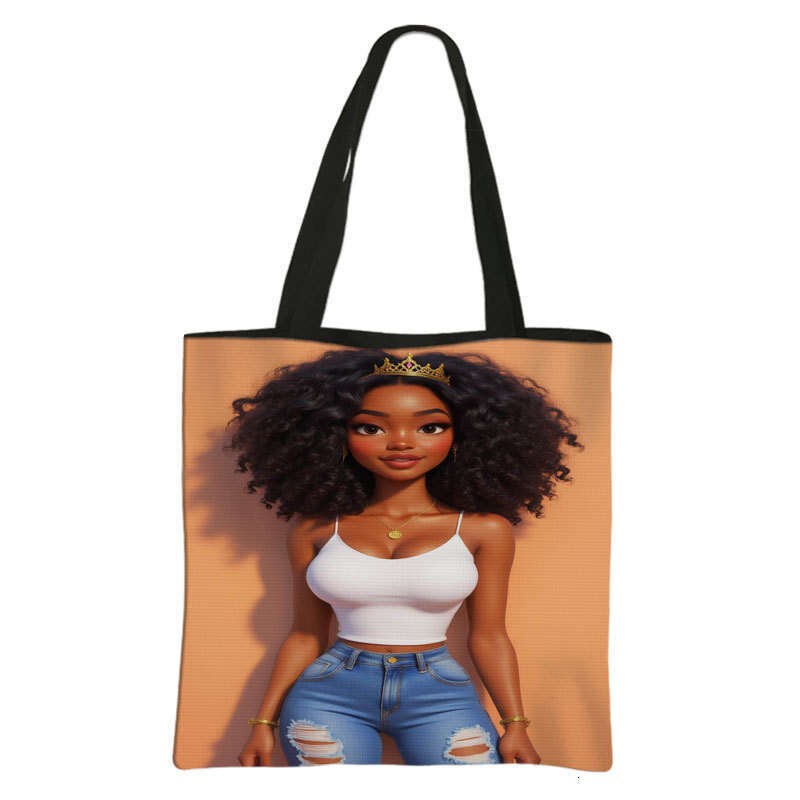 Girls' Handbag Polyester Fashion Women's Crossbody Portable Large Supermarket Shopping Bag