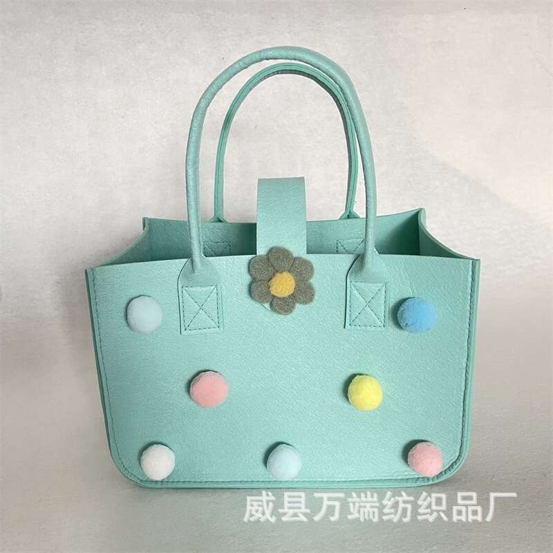 New Cute Handbag Hundred Days Banquet Gift Tote for Girls DIY Felt Cartoon Bag