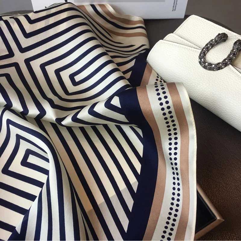 Design Neck Tie Wrist Wrap Hair Ribbon Luxury Brand 100% Real Silk Square Scarf Women Headband Neckerchief Shawl Ladies Bandana W250602