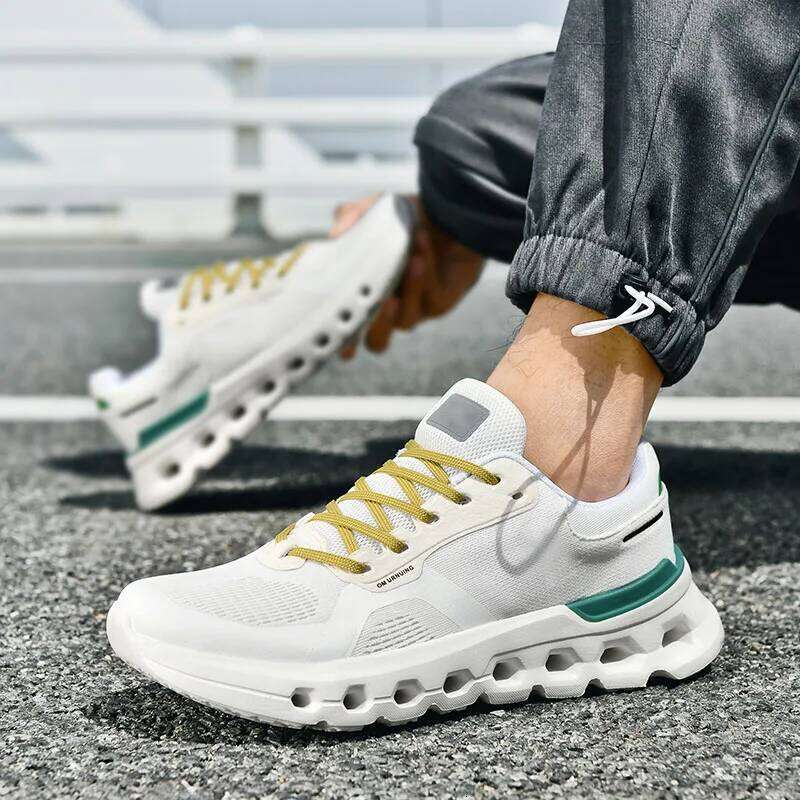 2025 Summer Cushion Men's Running Breathable Mesh Brand Sneakers Jogging Lightweight Non-Slip Men Athletic Shoes