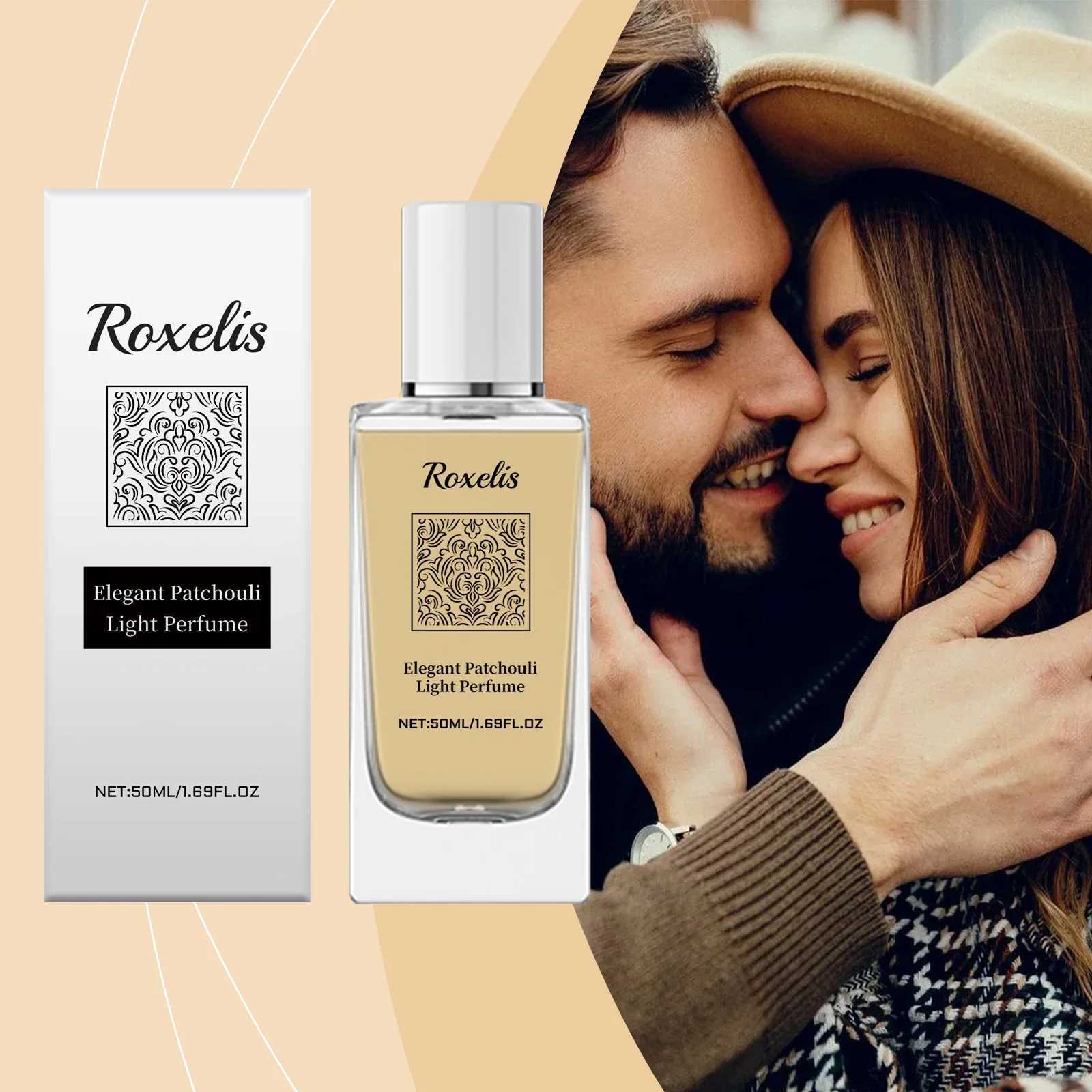 Roxelis 50ml Elegant Patchouli Perfume Light Fragrance Pheromone Release Charm Flirting Encourage Dating Glamour Scent Perfume M250603