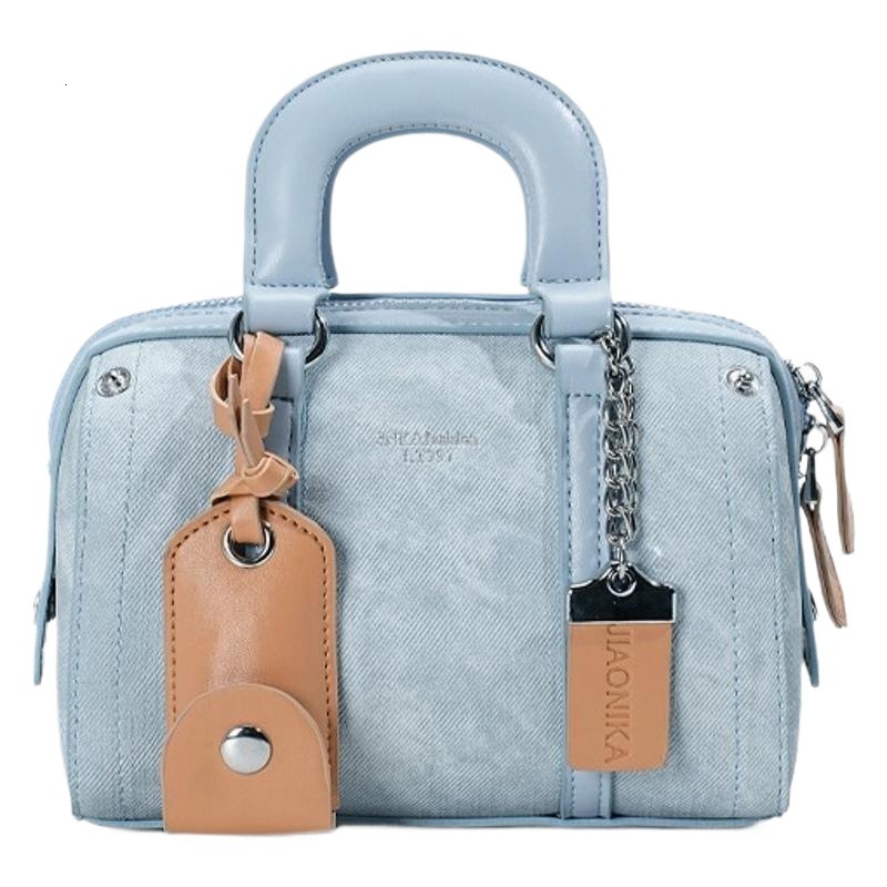 Top quality Brand High Quality New Style New Handbag for Women New Trendy Denim Blue High-Quality Handheld Pillow Bag Fashion Bag New Free Delivery De