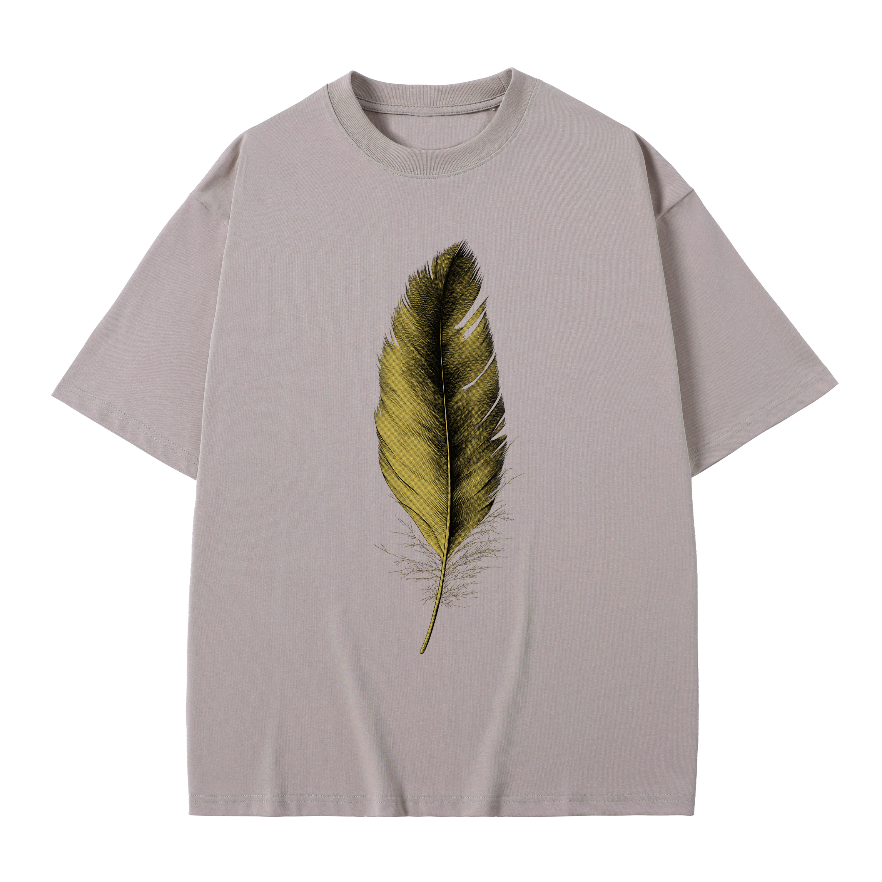 T-shirt men's top designer cotton T-shirt Golden Feather short sleeved clothing high-quality fashionable T-shirt BROADTRUE
