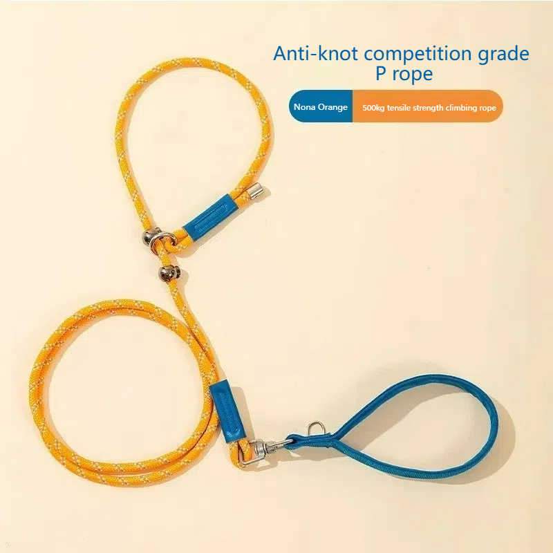 Hands-Free Anti-Pull Training Dog Leash & Collar Combo with Reflective Strips & Comfortable Grip - High Strength Pet Rope for All Breeds