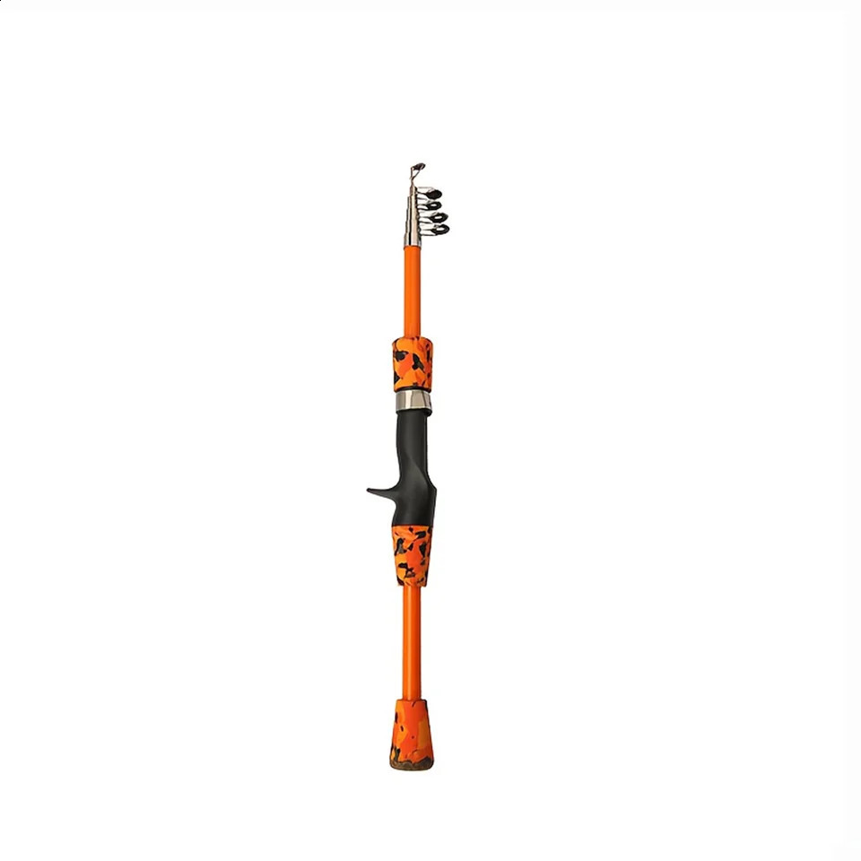 15M Portable telescopic camouflage childrens fishing rod with rotating adjustment throwing outdoor tools 250530