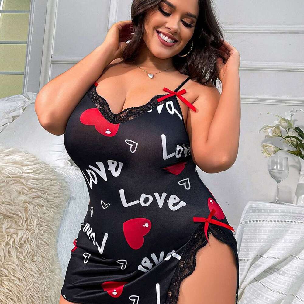 Spell Lingerie Porn Suits INS New Sexy Lingerie Plus Size Heart Strap Dress Sexy Lingerie