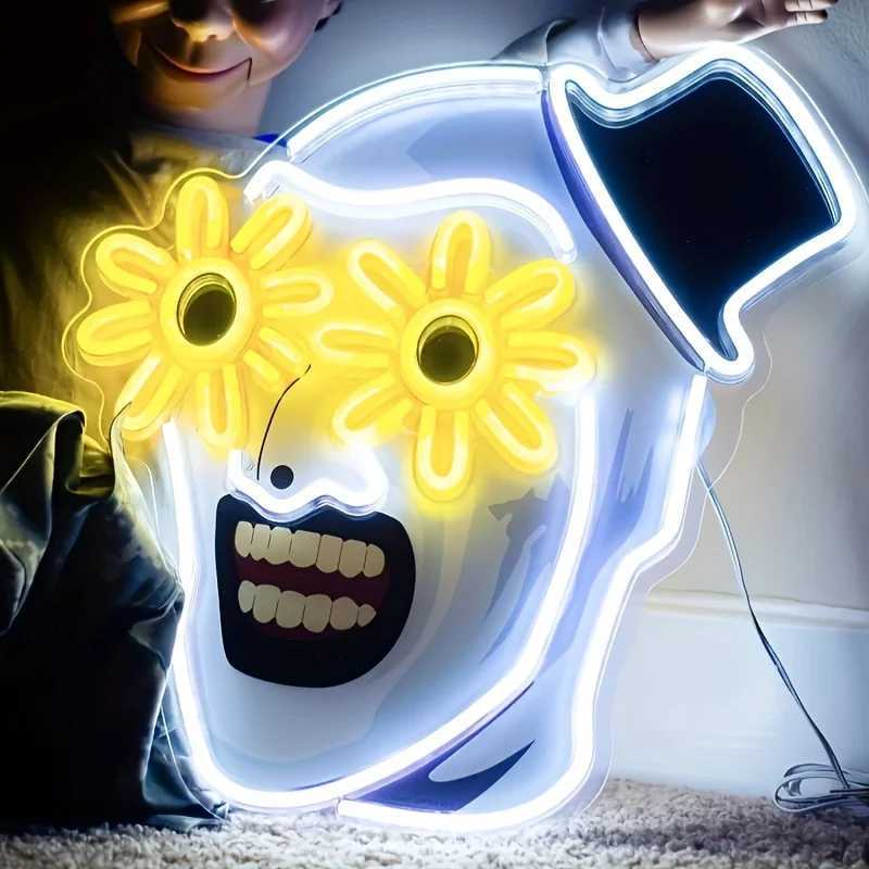 Scary Neon Lights Weird Decoration LED Lights USB Dimmable Hung on The Door Wall and Balconies Suitable for Friends GiftsXJ250602