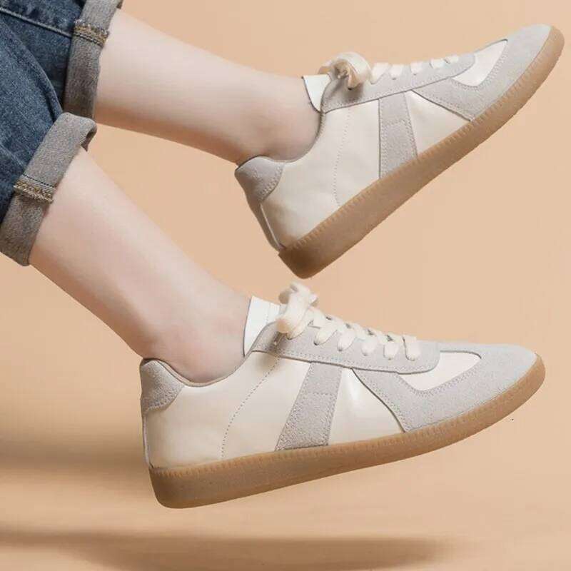 Gacimy Women's Casual Sneakers Breathable Non-Slip Tennis Walking New Leather Suede Flats Women Fashion Sports Shoes