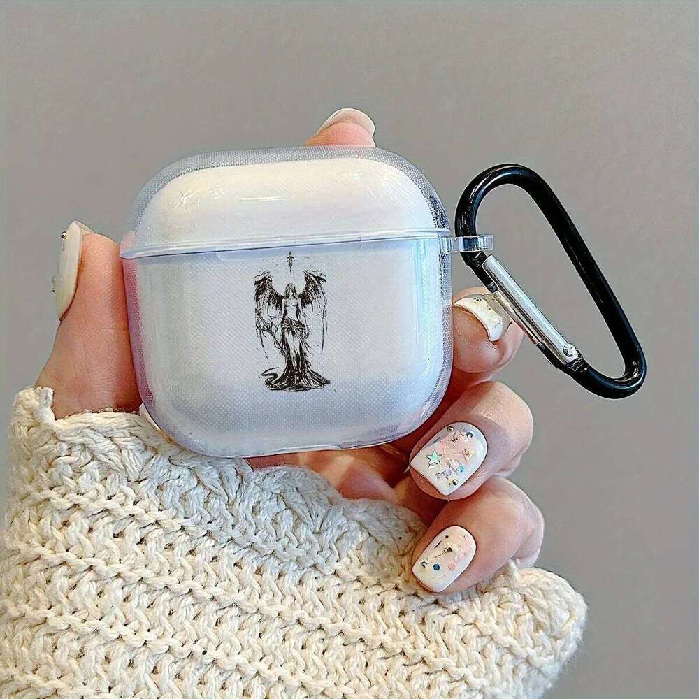Pro/Pro2 Clear Soft TPU Angel Case Dragon Pattern For 3/4 With Accessories Keychain Earphone Cover