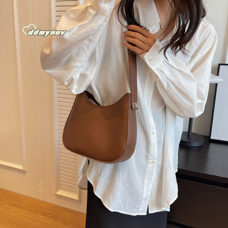 Casual 2023 Autumn New Trend Large Capacity Fashionable Stylish Texture Single Shoulder Underarm Crossbody Bag for Women ddmynov