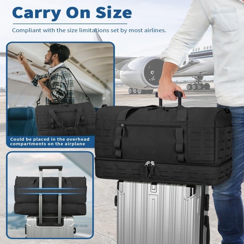 Men's Single Shoulder Commuter Multifunctional Handbag Travel Dry Wet Separation Storage Lage Outdoor Fiess Bag