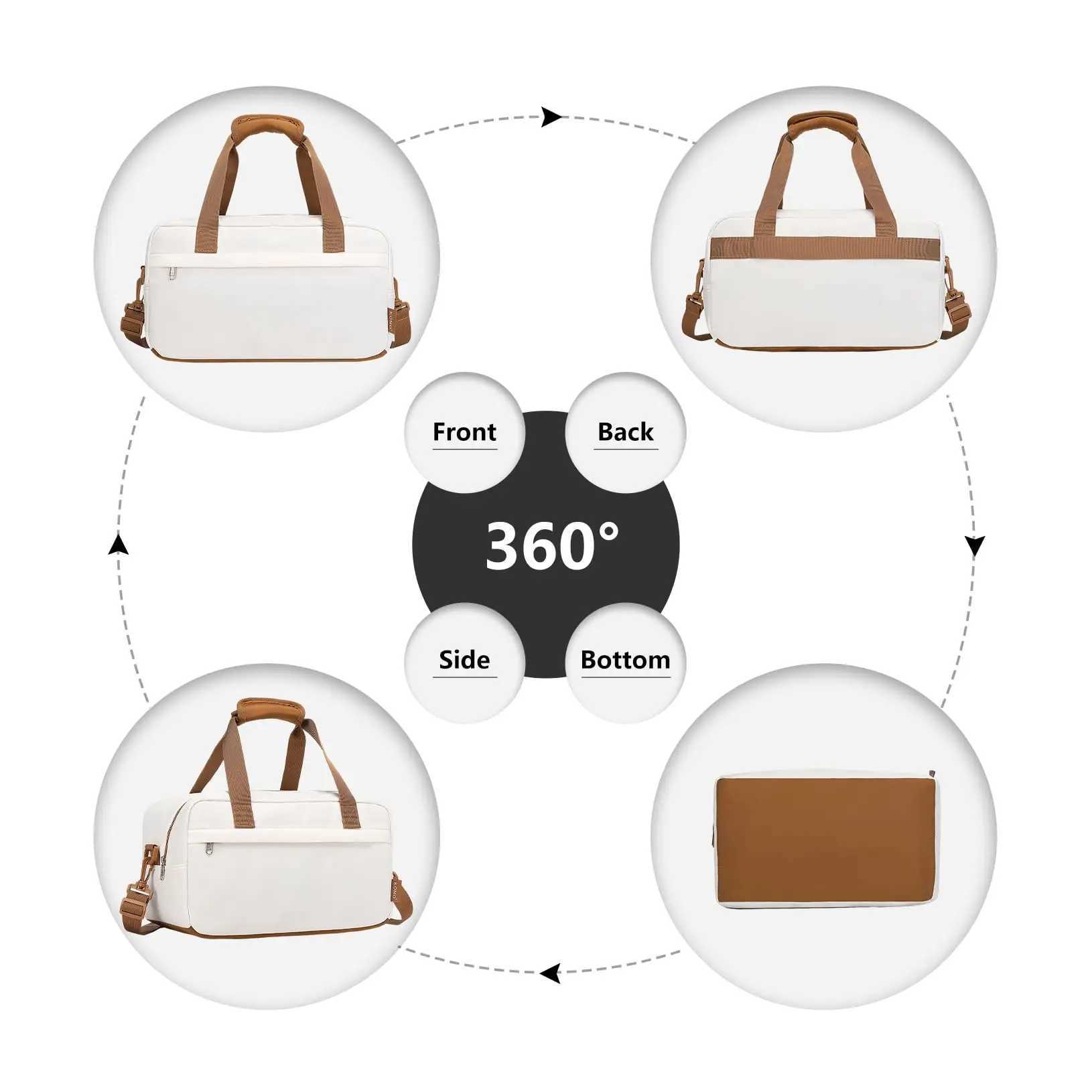 Any 35x20x20 Cabin Bag Under Seat Ryanair Flight Carry On Bag Sports Travel Duffel Holdall Hand Luggage 14L Unisex M250603