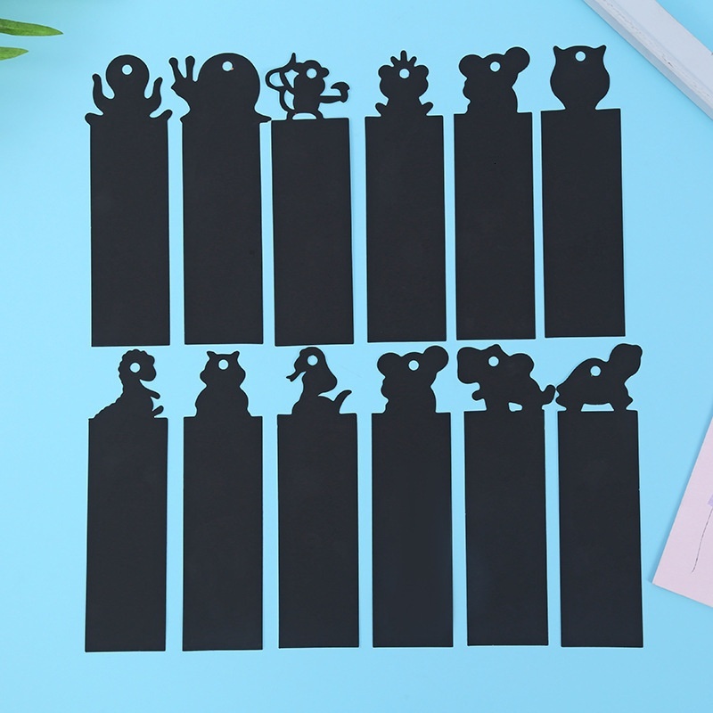 Animal Style Paper Creative DIY Children's Christmas Halloween Scratch Card Bookmark