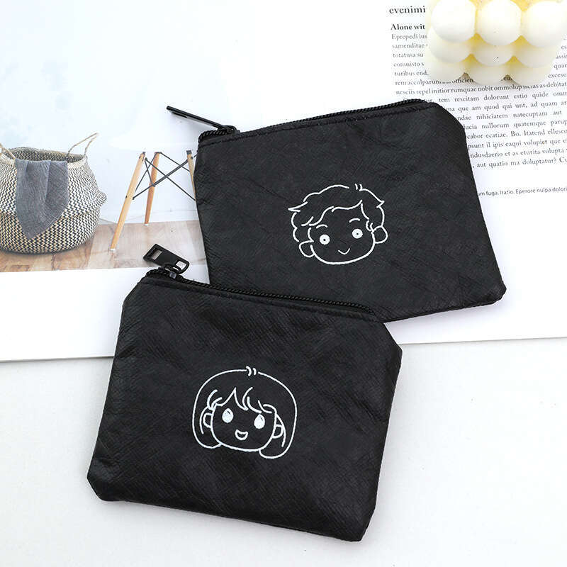 Mini Cute Portable Student Purse Key Earphone Coin Dupont Paper Storage Bag Small Card Holder