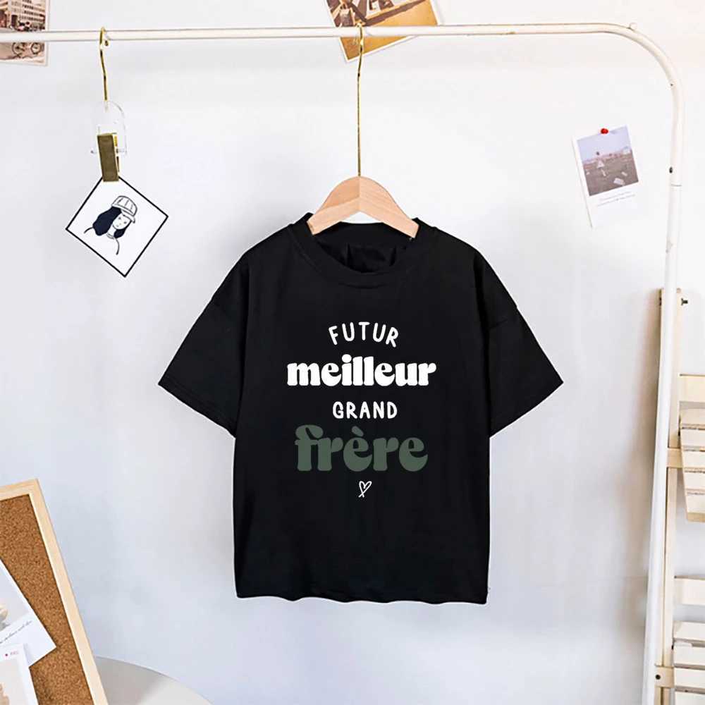 Future Big Sister Big Brother Friend Print Shirt Baby Announcement T-shirt Boys Girls Short Sleeve Shirts Kids Summer Tee Tops T250603