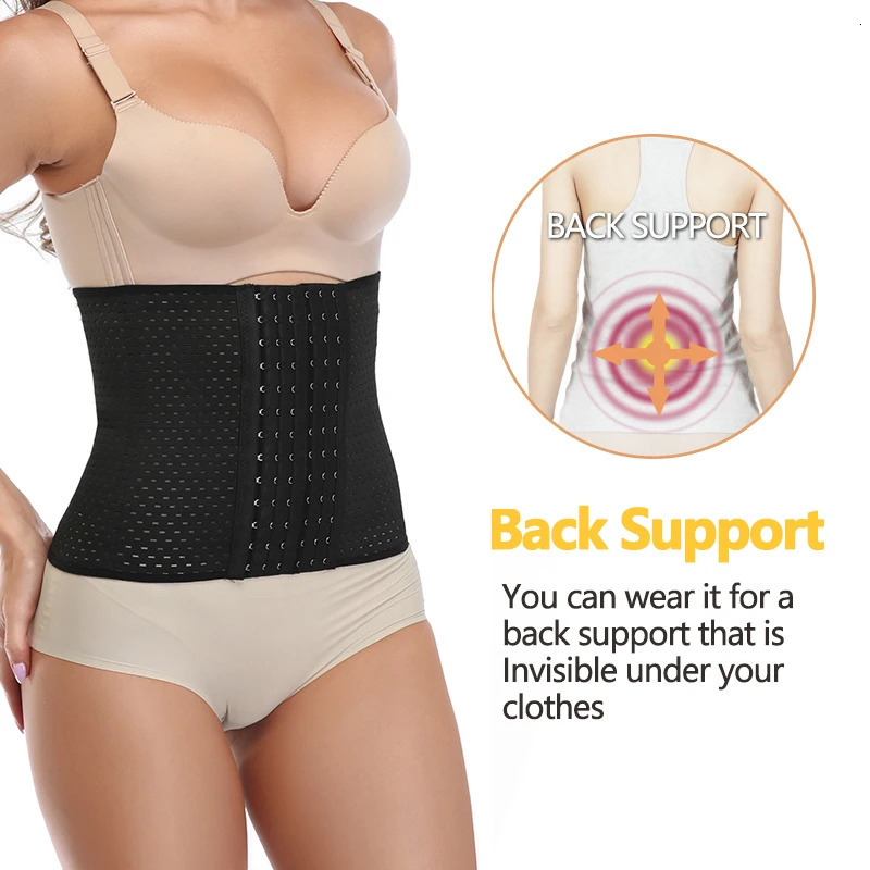 Lilvigor Slimming Waist Trainer Belt Shapewear Women Belly Cincher Body Shaper Fat Compression Strap Girdles Firm Hook Corset 250528