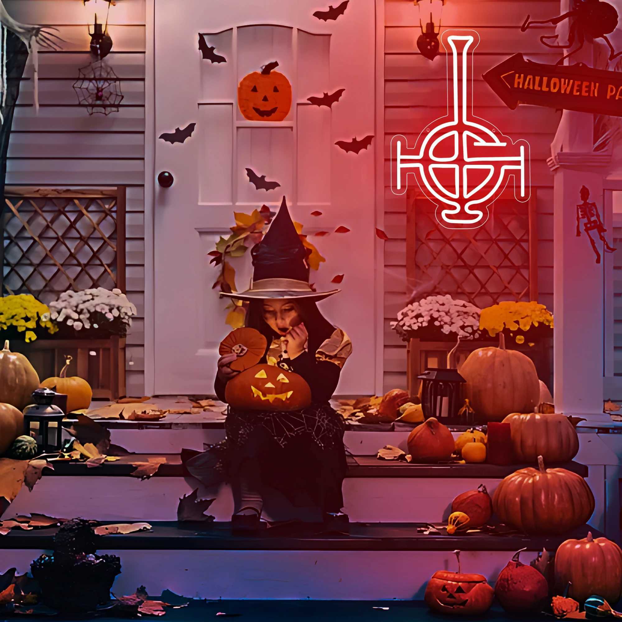 Neon Signs for Wall Decor LED Neon Light for Game Rooms Club Bar Party Man Cave Halloween GiftsXJ250602