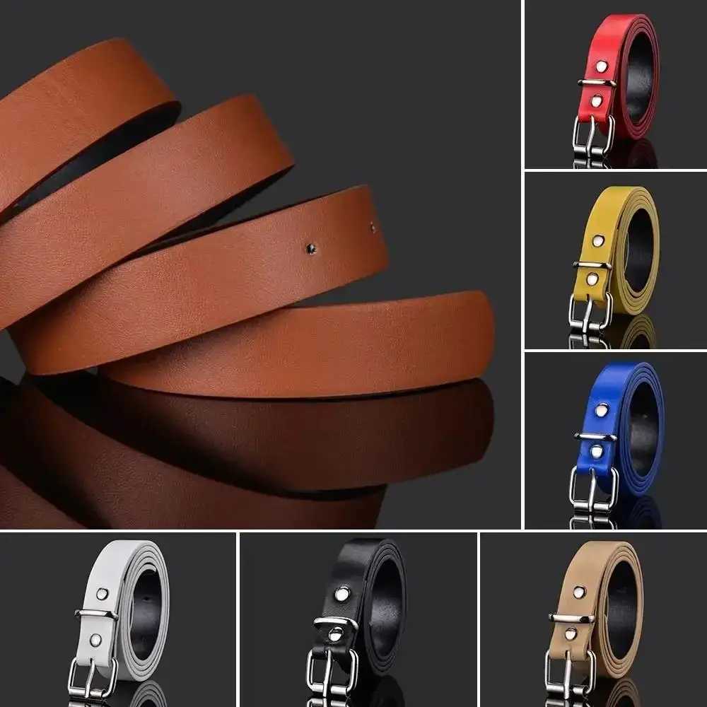1pcs Children PU Leather Belts Boys Girls Kid Waist Strap Waistband Metal Buckle For Jeans Pants Trousers Dress Adjustable Belt XJ250602