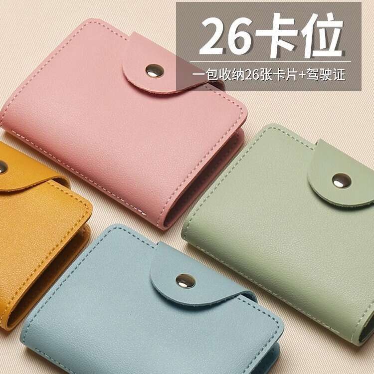 Mini Large Capacity Multi-Card Slot ID Storage Clip Holder Card Bag Women 2023 New Model Men Compact