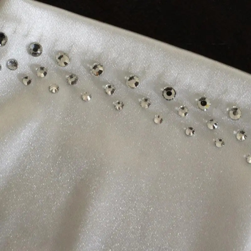 195C Wedding Crystal Gloves Prom Party Full Finger Gloves for Cosplay Operas Wear 250530